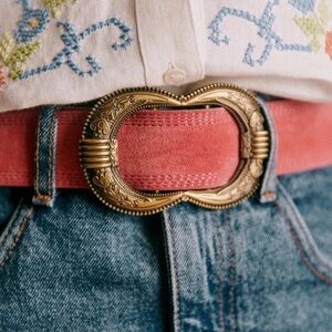 Sézane NWT Gaia Belt in Peony Size 90
